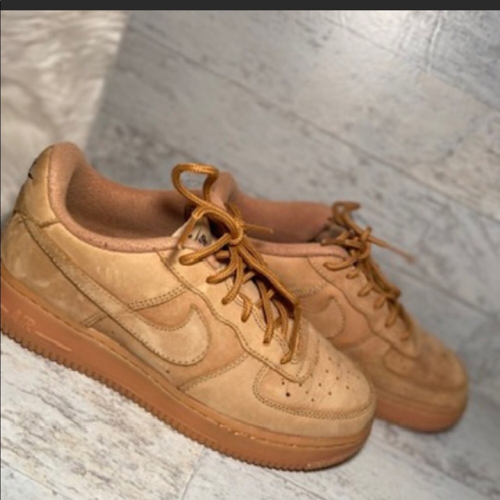 Nike Wheat Air Force 1 Low Top - size 7.5 W